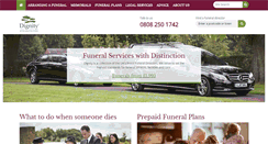 Desktop Screenshot of dignityfunerals.co.uk